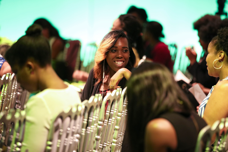 Guests wait for the panel discussion to begin at The Root’s Young, Fabulous and Female event in New York City on May 25, 2016.Derrick Davis